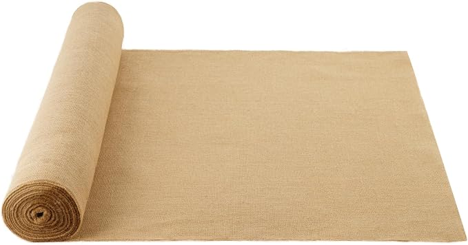 VEVOR Burlap Fabric Roll, 40” x 150 ft, High Density Wide Natural Burlap Fabric Rolls, Jute Fabric Burlap Tree Wrap Roll, for Decor, Crafts, Wedding, Gardening, Plant & Tree Winter Covering by VEVOR