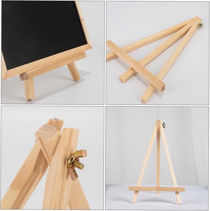 Mini Wooden Easels – Pack of 10 Small 7-Inch Adjustable Tabletop Stands for Art, Kids, Students, and Photo Display - Image 5