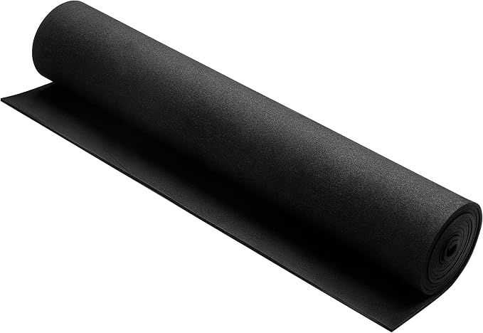 AMZQNART 3mm EVA Foam Sheets Roll 16x59in Black for Cosplay DIY 90kg/m3 | High Density, High stability, Craft Armor and Weapons, Halloween Costumes, Christmas, Easter, Thanksgiving by AMZQNART