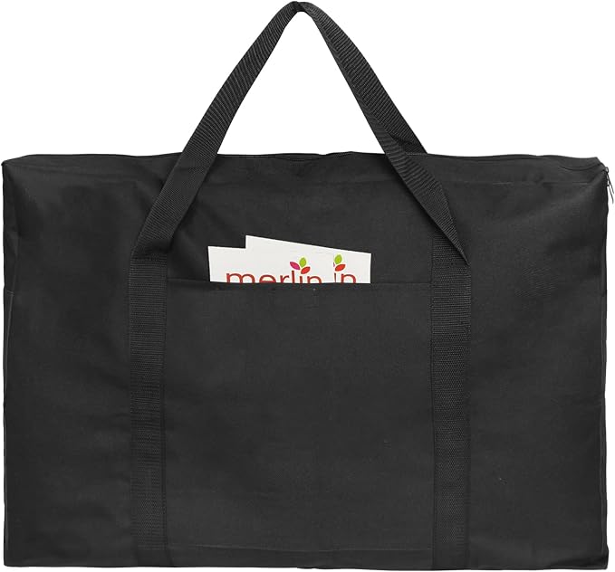 Cupohus 19" x 25" Lightweight Art Portfolio Bag (Edition 2.0) with Outer Pockets and Handle, Student Carry Transport Storage Bag for 18" x 24" Artworks by Cupohus