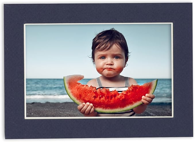 8x10 Mat for 12x16 Frame - Precut Mat Board Acid-Free Navy 8x10 Photo Matte Made to Fit a 12x16 Picture Frame, Premium Matboard for Family Photos, Show Kits, Art, Picture Framing, Pack of 100 Mats - Image 6
