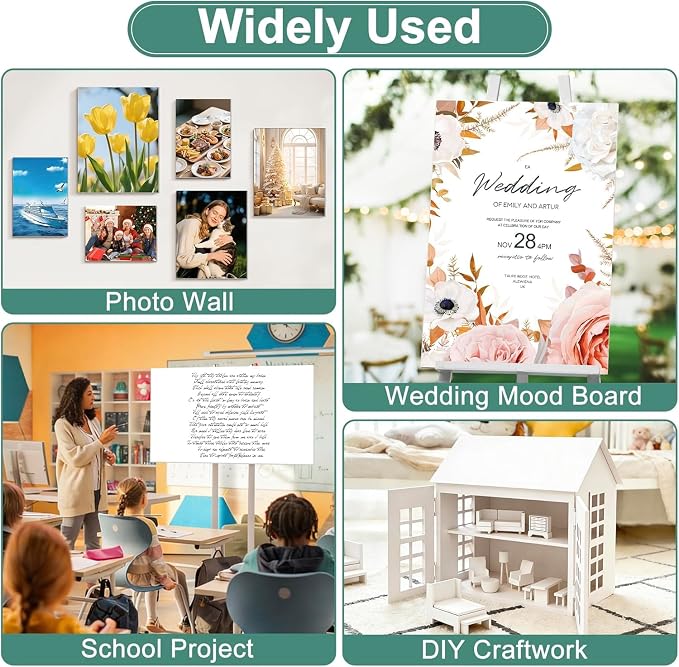 24 Pack White Foam Board 20" x 30", 3/16" (5MM) Thick Board Poster Acid-Free Foam Core, Double Sided Foamboard Sheets for Projects, Art, Craft, Presentations and Wedding Signage - Image 4
