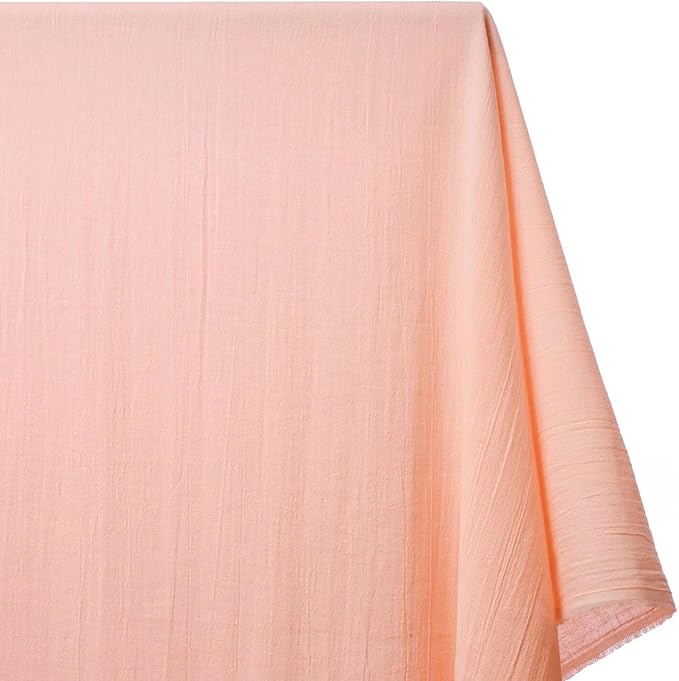 AK TRADING CO. 50" Wide 100% Cotton Island Breeze Gauze Fabric by The Yard – Lightweight, Breathable Material for Apparel, Crafts, Home Décor, Photoshoots, & DIY Projects (Blush Pink, 5 Yards) - Image 2