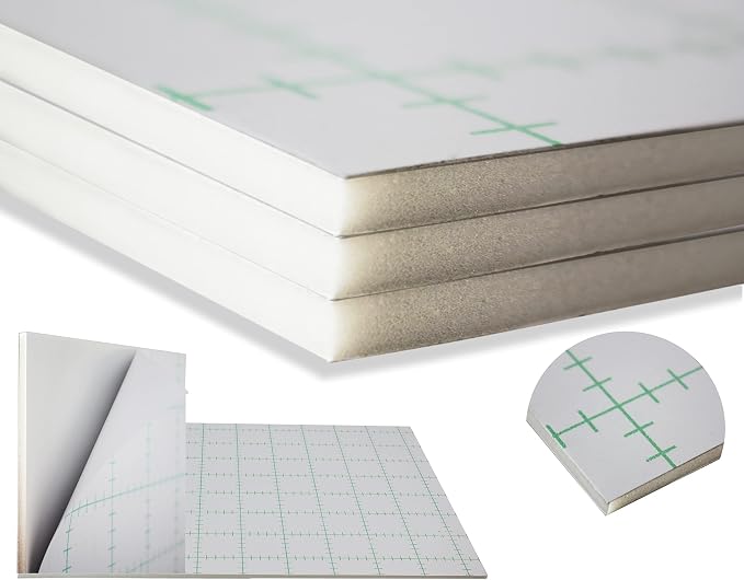 Self Adhesive Foam Board 30x48 25PK Self Stick Mounting Board. Foam Core with Adhesive 30x48 Foamboard. Poster Board with Sticky Side, Self Adhesive Foamcore 30x 48. White, Acid Free, 3/16 Thick by WHOLESALEARTSANDFRAMES