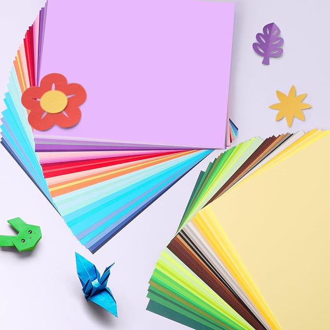TUXIYA 320 Sheets 8.5" X 11" Colored Cardstock, 80 Colors Card Stock | 180GSM/65LB 80 Assorted Colors Construction Paper Printer Paper for Printing, Card Making, DIY Crafts, School Supplies,Party - Image 3