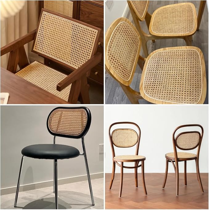 26" (2.2Feet) Width x 9.9 Feet Length Cane Webbing Large Size Roll, Rattan Natural, Rattan roll, Rattan Material, Caning Supplies, Caning Material from Origin Asia for Rattan Furniture, Cane Chair - Image 2