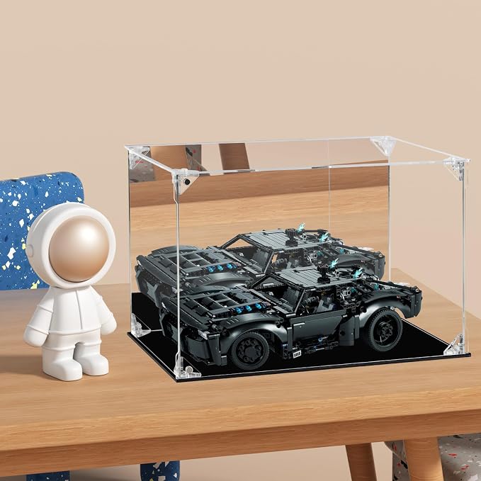 Acrylic Display Case Clear Action Figure Display Case with Mirrored Back, Dustproof Protection Display Box Alternative Glass Case for Collectibles Figures Models Doll Toys (12x8x8 inch, 30x20x20 cm) - Image 5