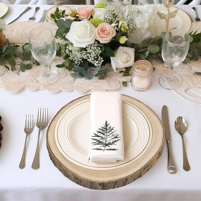 10pcs/Pack 8-9 Inches Wood Slices Large Natural Wood Rounds Centerpiece Decoration Wood Circles Rustic Wood Slices for Centerpiece Decoration, Wedding, Party, DIY, Craft, Wood Decor - Image 4