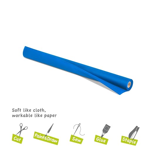 Smart-Fab Craft Fabric Roll, 24" x 18', Blue, Perfect for Schools, Crafts, Art, Bulletin Board, Teacher Classrooms, Outlasts Paper, Won't Fade - Image 3