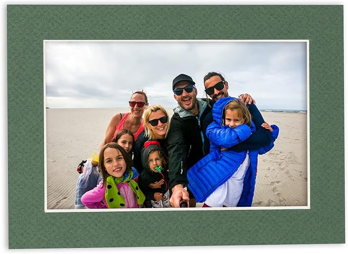 8x12 Mat for 11x14 Frame - Precut Mat Board Acid-Free Show Kit with Backing Board, and Clear Bags Hunter Green 8x12 Photo Matte Made to Fit a 11x14 Picture Frame Matboard for Framing, Pack of 1 Mat - Image 7