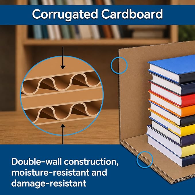 PIT66 5 Pcs Comic Book Storage Boxes, Holds 150-175 Comics Each, | Collapsible, Stackable, Moistureproof, White, 15.83"L x 11.42"W x 7.87"H - Image 4