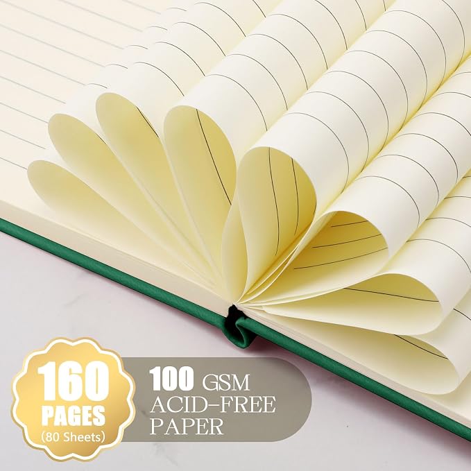Laumoi 28 Pack A5 PU Leather Lined Notebook Journal, Vibrant Color,Simple | PU Leather Journals, Wide Ruled 5.5x8.2 Inch, For School Business Work Writing, Bulk Ideal for Classroom Office Supplies - Image 6