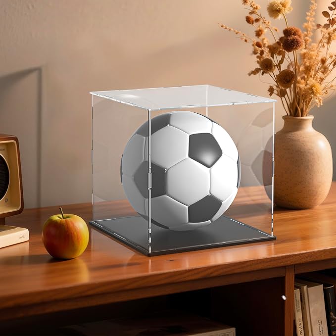 11 Inch Acrylic Case for Display, Clear Display Acrylic Box for Collectibles, Alternative Glass Case with Matt Black Stand for Display Action Figures - Image 2