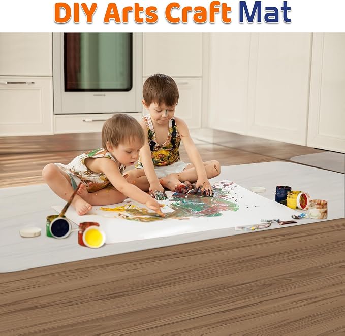 Warome Silicone Mat, 78.7”x 23.6” Heat Resistant Mats for Countertop, Extra Large Kitchen Counter Protector, Cuttable Counter Mat for Crafts- White Translucent - Image 6