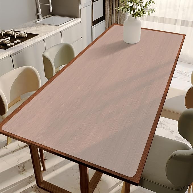 Large Silicone Mat, 24"x80" Heat Resistant Mats for Countertop, Translucent | Multipurpose Use Cuttable Silicone Roll for Use As Kitchen Island Mat, Dining Table Mat. Skin-friendly Material by Bsonedo