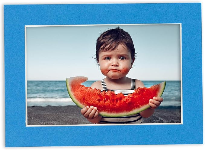 11x14 Mat for 12x18 Frame - Precut Mat Board Acid-Free Show Kit with Backing Board, and Clear Bags Bay Blue 11x14 Photo Matte Made to Fit a 12x18 Picture Frame Matboard for Framing, Pack of 25 Mats - Image 8