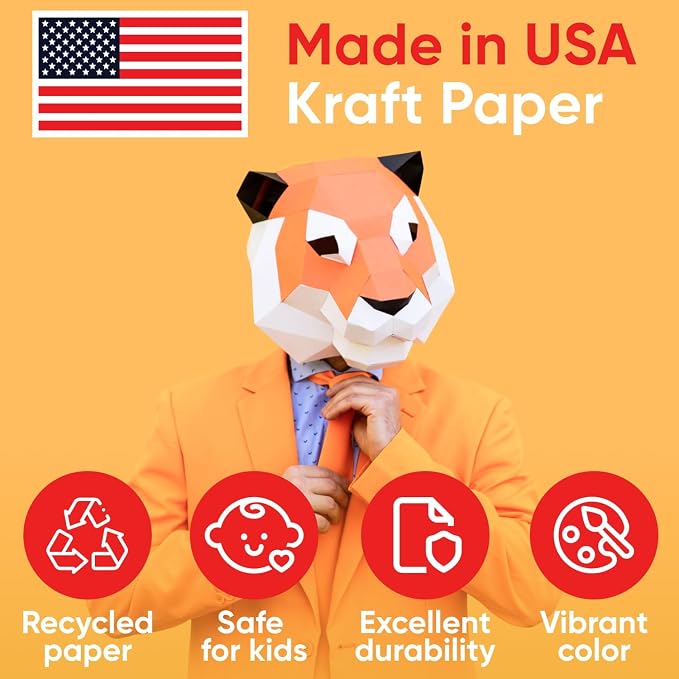 USA Made 36" x 1200" Red Kraft Paper Roll, 45 lbs Thickness, American Quality Colored Kraft Paper for School, Poster Arts, Bulletin Board - Odorless, Non-Toxic, Safe for Kids | American Quality Colored Kraft Paper for School, Poster Arts, Bulletin Boar... - Image 4