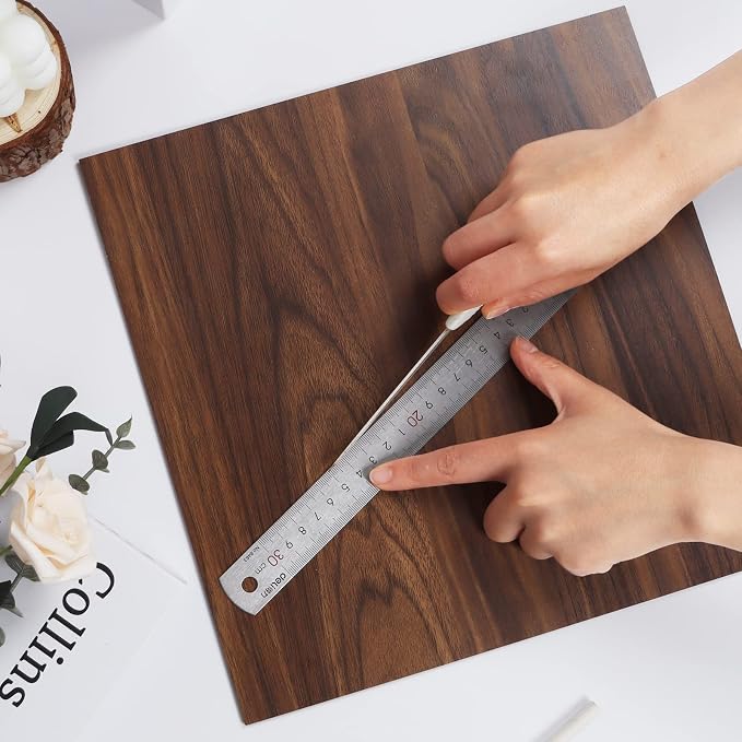 12 Pcs Walnut Unfinished Wood Craft, 3MM 1/8" x 12" x 12" Walnut Unfinished Plywood for Laser Cutting & Engraving, CNC Cutting, School DIY Projects 12 Pcs - Image 6