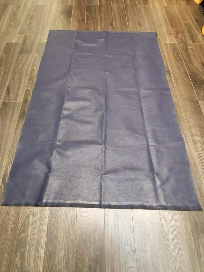 NAT Leathers | Navy Soft Faux Vegan Leather PU (Peta Approved Vegan) | 3 Yard (108 inch Length x 54 inch Wide) Cut by the Yard | Synthetic Pleather Nappa 0.9 mm Smooth Upholstery | 108"x54" - Image 2
