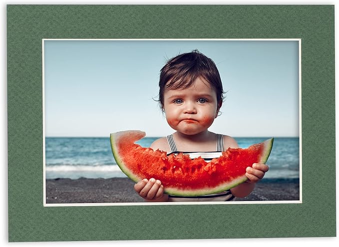 8x12 Mat for 11x14 Frame - Precut Mat Board Acid-Free Show Kit with Backing Board, and Clear Bags Hunter Green 8x12 Photo Matte Made to Fit a 11x14 Picture Frame Matboard for Framing, Pack of 1 Mat - Image 8