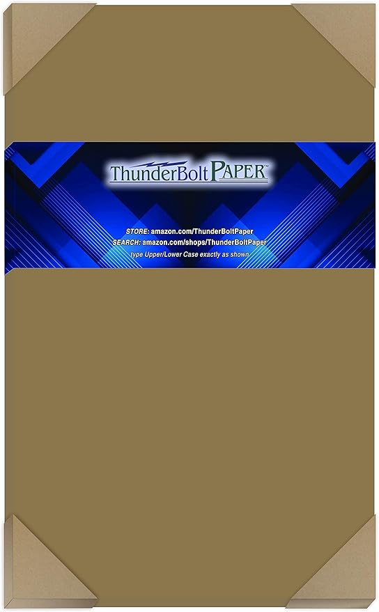 Chipboard - 4 Sheets 11x17 Inch 80pt Heavy Duty Kraft Paper Board for Backing Boards, Albums, Packaging by ThunderBoltPaper