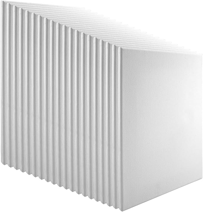 Practica Economy Stretched Cotton Canvas 20-Pack - 18x24 - Acid-Free Acrylic Primed Canvas for Acrylics, Pastels, Graphite, & More! - Image 7