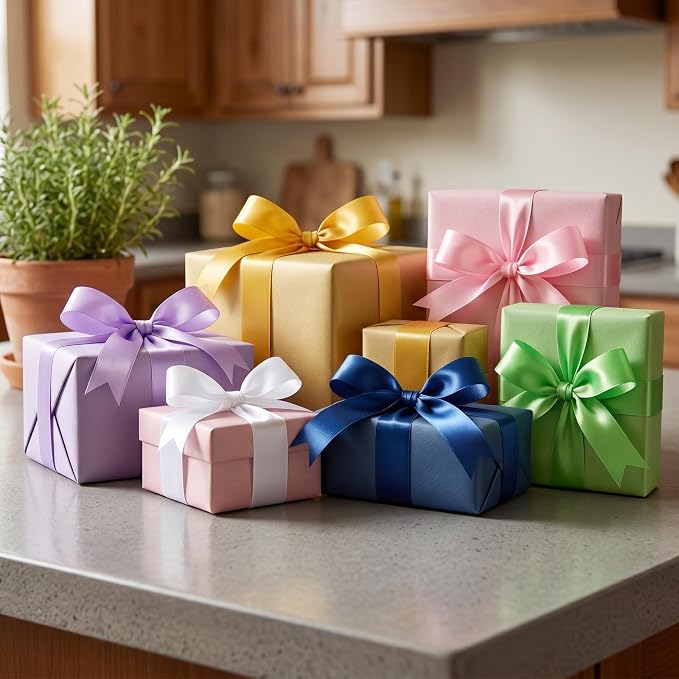 800 Yards Ribbon,1-1/2 Inch Satin Ribbon (32 Colors) | Single Face Satin Ribbons, Perfect for Gift Wrapping, Wedding Decoration,Handmade Bows,Wrapping Bouquet and More - Image 5