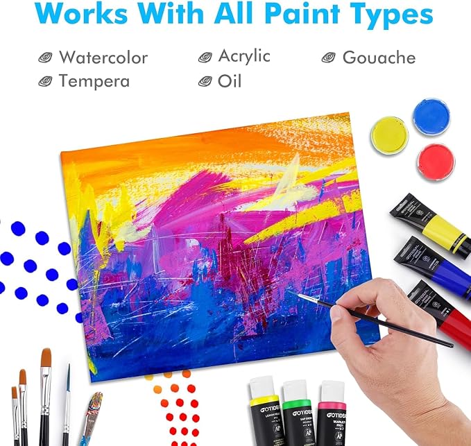 Canvas Boards for Painting, 24pcs 16x20 Primed Canvas for Painting | Bulk Painting Canvas for Kids and Adults, White Blank Canvas Panels for Acrylic, Oil, Pour Art Supplies - Image 5