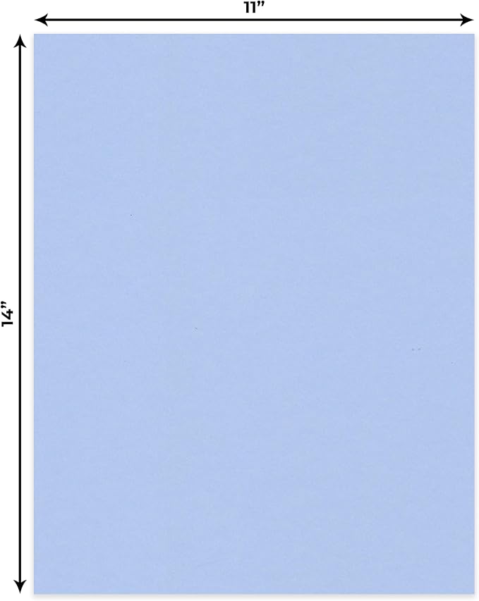CountryArtHouse Baby Blue Acid Free 11x14 Backing Board - Uncut Photo Mat Board - 10 Sheets - Image 2
