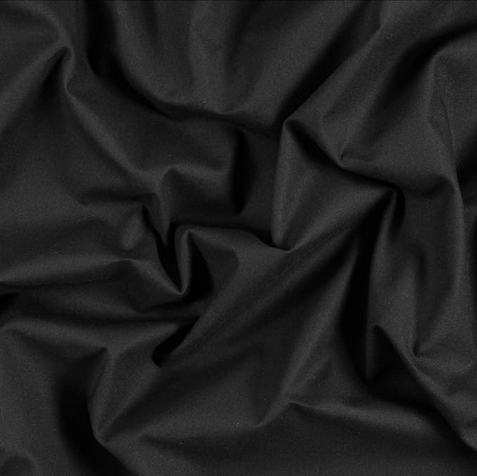 AK TRADING CO. Muslin Fabric/Textile - Draping Fabric - Black 10 Yards Medium Weight - 100% Cotton (60in. Wide) - Image 2