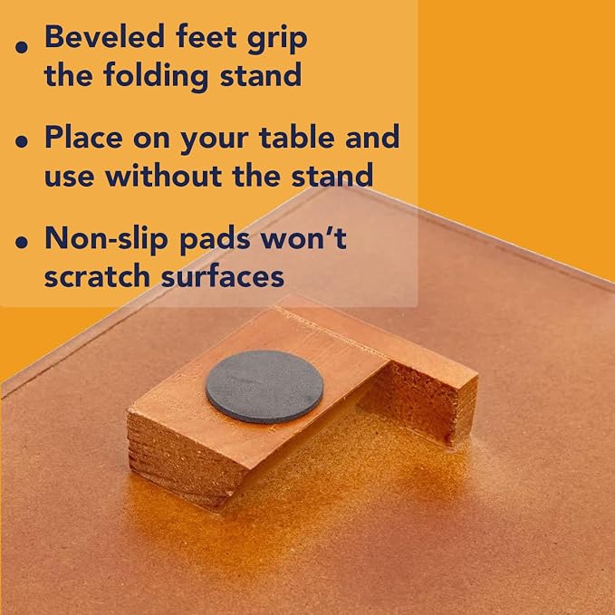 Bits and Pieces Portable Puzzle Board - Compact Folding Puzzle Table with Large Puzzling Area for 1500 Piece Jigsaw Puzzles, Attractive Wood, Space Saving Design, 26 in. x 34 in. x 28 in. High - Image 6