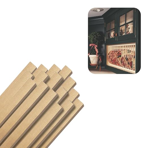 Hardwood Square Dowels (1/2" x 36", Pack of 16) | Variety of Diameters & Wood Species | Unfinished Wooden Dowel Rods for Crafts & DIY Home Projects | Curtain Rod, Macrame Supplies, Moulding, Flagpole by WADDELL