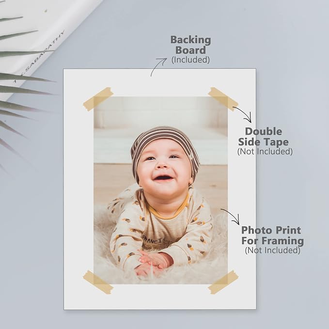 Somime 10 Pack Backing Boards, 8.5x11 Acid-Free Uncut White Mat Boards | Backerboards for Art Prints, Ideal for Photos, Pictures, Prints, and Frames - Image 6