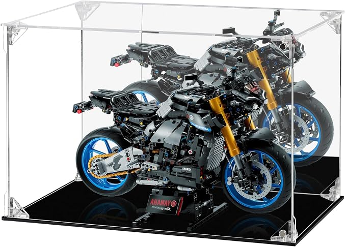 Acrylic Display Case Clear Action Figure Display Case with Mirrored Back, Dustproof Protection Display Box Alternative Glass Case for Collectibles Figures Models Doll Toys (12x8x8 inch, 30x20x20 cm) by Dezzer