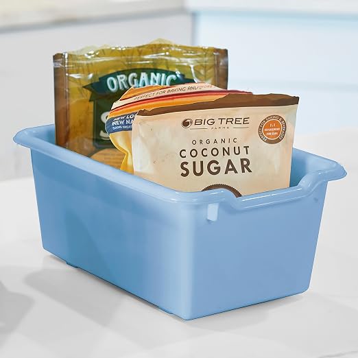 ECR4Kids Scoop Front Storage Bin, Multipurpose Organization, Earthtone, 5-Piece - Image 10