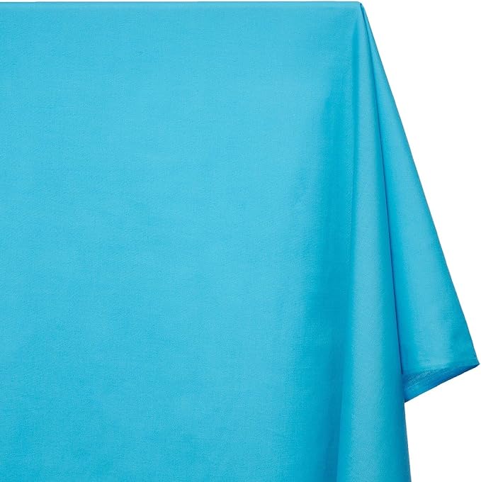 Cotton Polyester Broadcloth (44/45 Inch) Plain Weave Fabric by The Yard - for Sewing Fashion Apparel, Decor, & More (Turquoise, 1 Yard) - Image 2