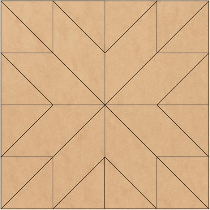 Barn Quilt Kit, 18in Milky Way Star, DIY Wood Craft | DIY Painting Craft Kit for Adults | Farmhouse Wall Art and Quilting Décor by AVTRBoutique