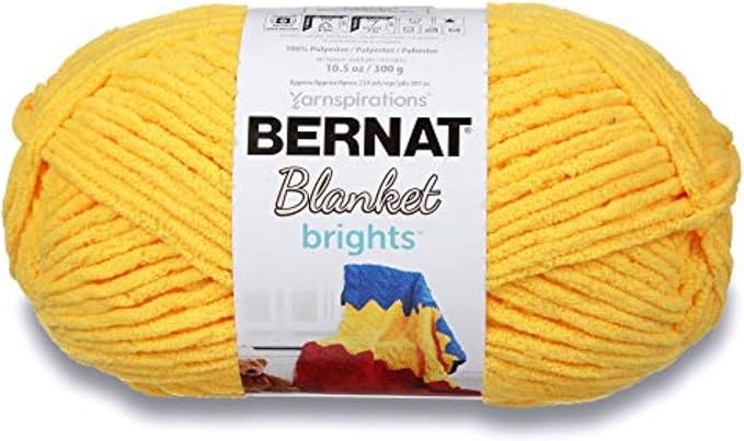 Bernat Blanket Bright Yarn, School Bus Yellow by Bernat