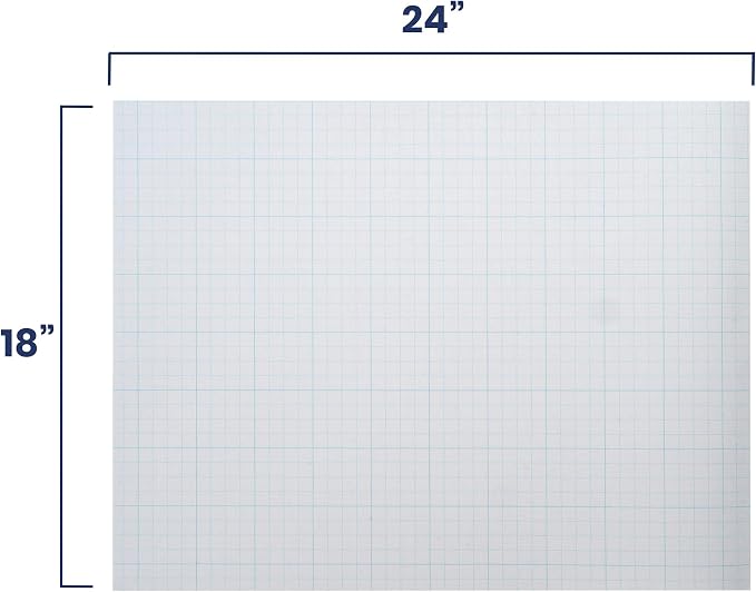Pacific Arc Drafting Vellum Sheets, 10-Sheets 18 x 24 inches Paper Rag Vellum Gridded 4 x 4 - Image 4