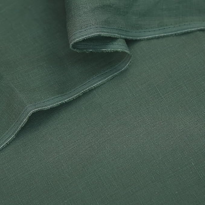 Japan Nature 100% Linen Fabric for Clothing, Home Decor, Pillow, Sofa, 55" Width, Craft by The Yard (Army Green, 5 Yard) - Image 8