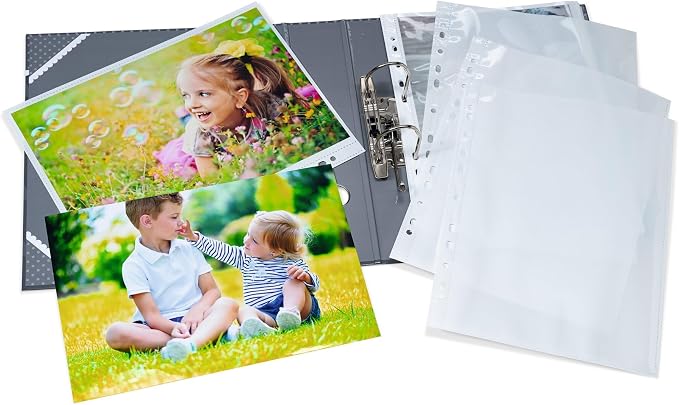 Herma Photo Pockets for Ring Binder Albums, Acid Free, 20 x 30 cm Portrait Format, 20 Pockets, White - Image 6
