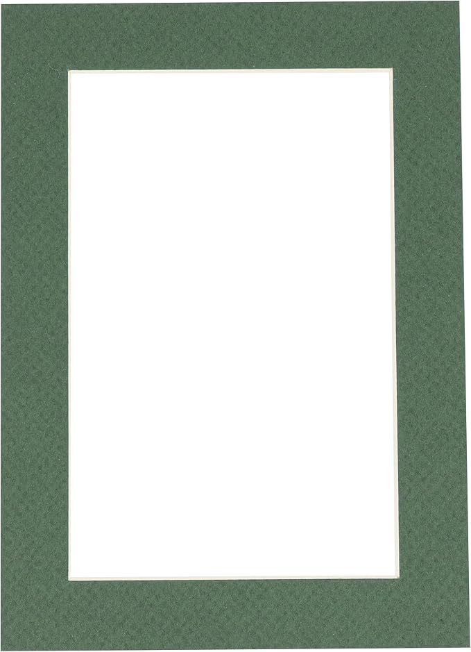 8x12 Mat for 11x14 Frame - Precut Mat Board Acid-Free Show Kit with Backing Board, and Clear Bags Hunter Green 8x12 Photo Matte Made to Fit a 11x14 Picture Frame Matboard for Framing, Pack of 1 Mat - Image 3