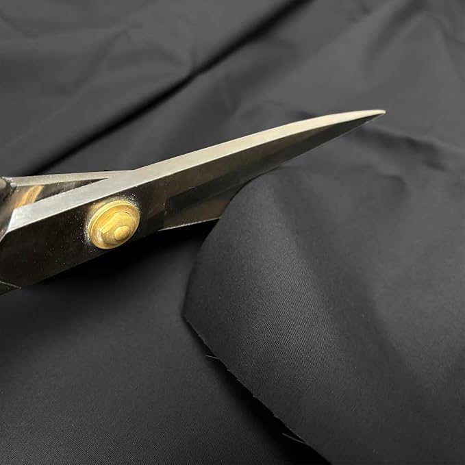 5 Yard Black Lightweight Cotton Broadcloth Fabric by the Yard, 3.7 oz | 3.7 oz/sq yd, at least 57 inches wide; smooth cotton for apparel, quilting, sewing, crafts, and home decor - Image 2
