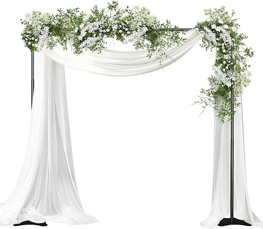 10x10 Ft Backdrop Stand for Trade Show Booth Exhibition Parties Events Step and Repeat Adjustable Heavy Duty Backdrop Stand with Carrying Bag