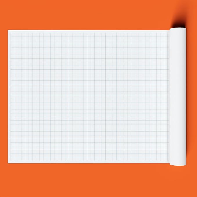 Geyer Instructional 1 Inch Graph Paper Roll – 36” x 200’ Blue Grid, Large Format Blueprint Paper, 24 lb Bond for Classroom, STEM, Math & Design Projects - Image 5
