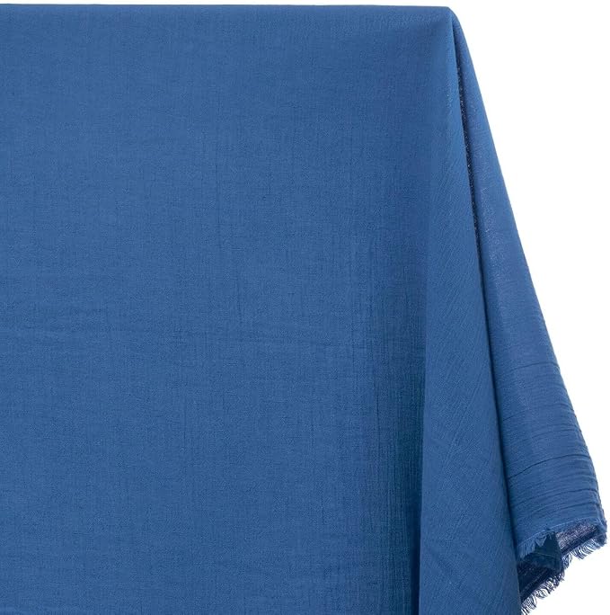 AK TRADING CO. 50" Wide 100% Cotton Island Breeze Gauze Fabric by The Yard – Lightweight, Breathable Material for Apparel, Crafts, Home Décor, Photoshoots, & DIY Projects (Royal Blue, 5 Yards) - Image 2