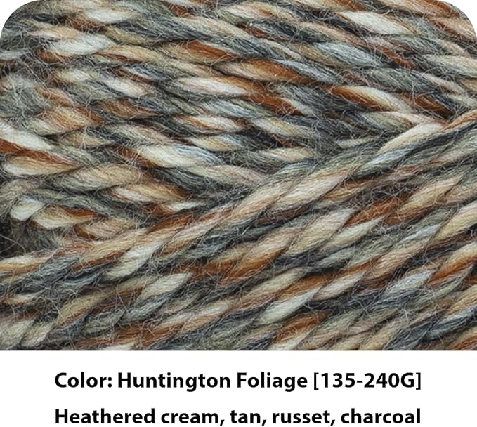 Lion Brand Yarn Hometown Yarn, Super-Bulky Yarn for Knitting, Crocheting, and Crafting, 3 Pack, Huntington Foliage | Super Bulky Acrylic Fiber for Warm Crochet Blankets, Knit Winter Hats, Chunky Cardigans, Soft Scarves, Weaving - Image 2