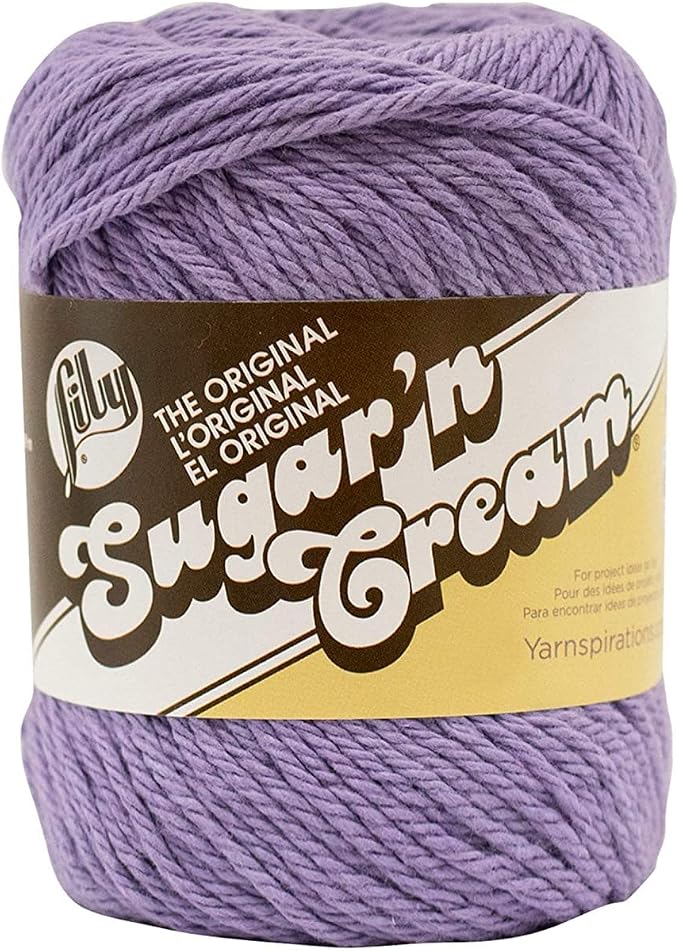 Lily Sugar'N Cream Hot Purple Yarn - 6 Pack of 71g/2.5oz - Cotton - 4 Medium (Worsted) - 120 Yards - Knitting/Crochet - Image 2
