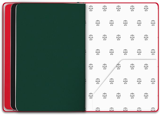 Hunter - Rambler Refillable Notebook, 8.6” X 6” Book with 3 A5 Booklets, 80 Pages Each of Lined Paper, Dot Grid, & Blank Pages for Drawing or Journaling, Elastic Band & Inside Pocket, Hunter Red - Image 6