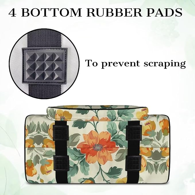 Yellow Flowers Sewing Machine Cover Sewing Machine Cover Dust Cover for Most Standard Sewing Machines Accessories Cover for Sewing Machine Sewing Bags and Totes Organizer - Image 8